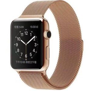 Milanese Magnetic Loop Band For Apple Watch 6 5 4 3 2 1 -Rose Gold